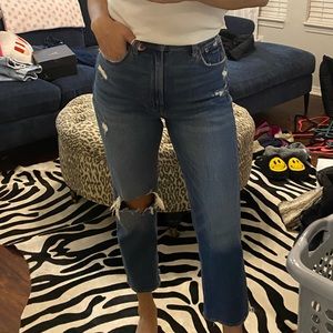 Abercrombie The ankle straight ultra high rise size 27-4 curve love